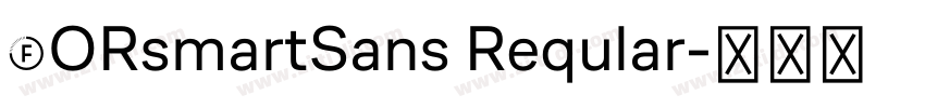 FORsmartSans Reqular字体转换
